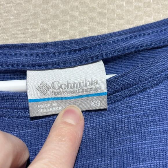Columbia Womens Blue Long Sleeve Performance Top XS Casual Athletic - Picture 5 of 9